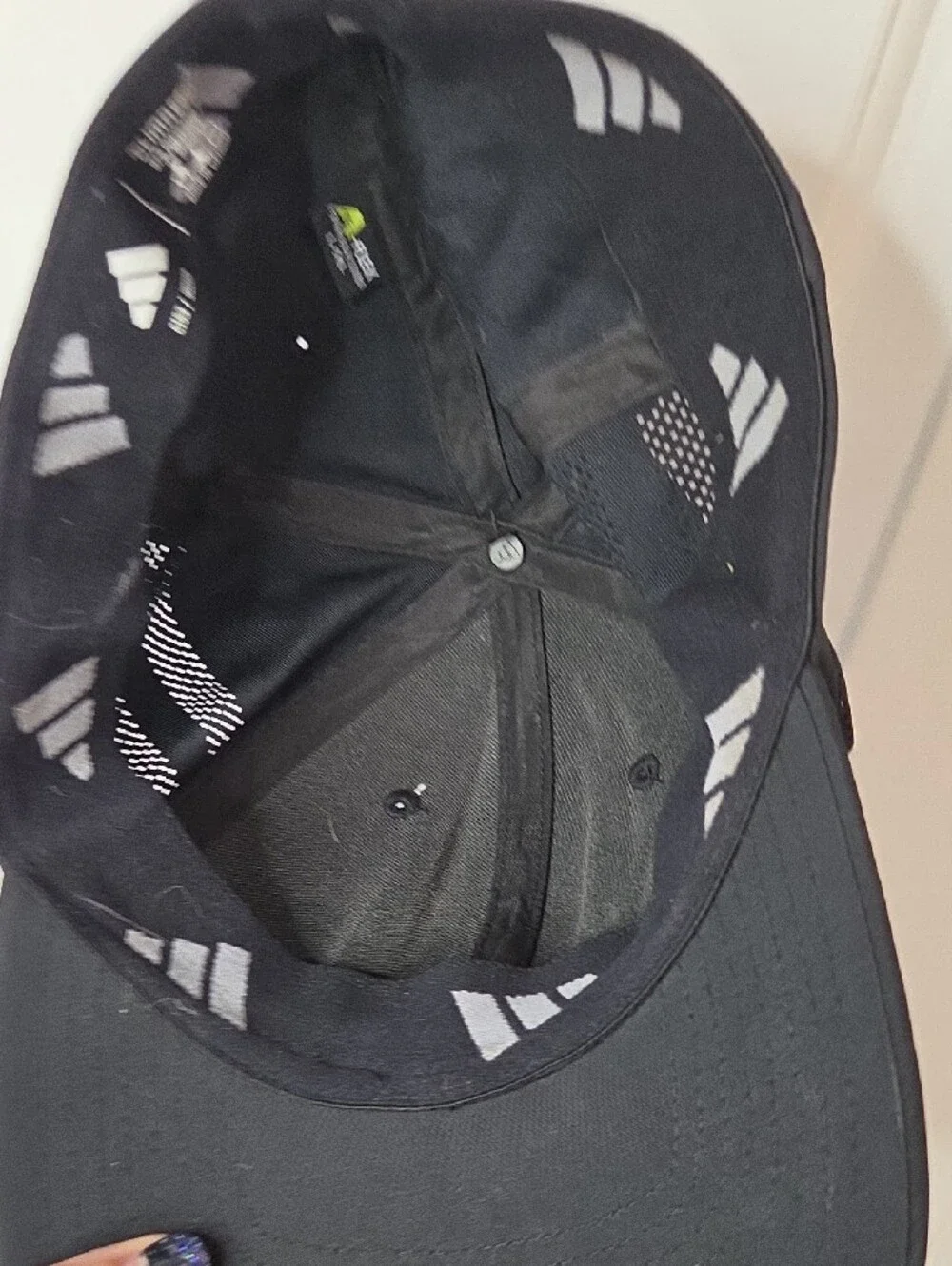 adidas Black Performance Baseball Cap with Subtle Logo
